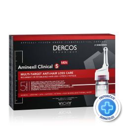 Vichy Dercos Aminexil Clinical 5 protiv opadanja kose za muškarce, 21 ampula