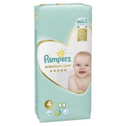 Pampers Premium Care 4 VP pelene, veličina 4 (9-14kg), 52 komada