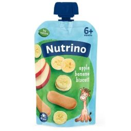 Nutrino Voćni pire - Jabuka, Banana sa Keksom 100g