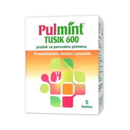 Pulmint Tusik 600 prašak 5 kesica