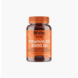 BiVits Activa Vitamin D3 2000IU, 60 tableta