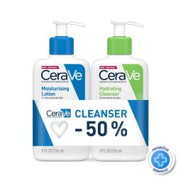 CeraVe set Hidratantni losion 236ml + 50% popusta na Hidratantnu emulziju za čišćenje 236ml