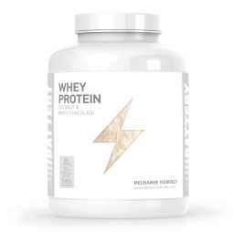 Battery Whey protein, bela čokolada-kokos 2000g