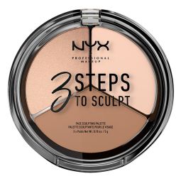 Paleta za konturisanje lica NYX Professional Makeup 3 Steps to Sculpt 3x5g Fair