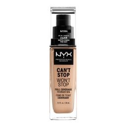 Mat tečni puder 24h NYX Professional Makeup Can't Stop Won't Stop 30ml Natural