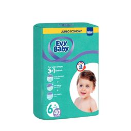 Evy Baby pelene jumbo 6 XL 16+kg 3 u 1 40 komada