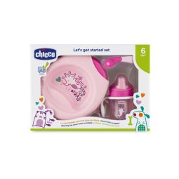 Chicco poklon set 6m+ pribor roze