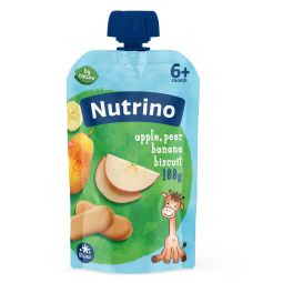 Nutrino pauč jabuka, kruška, banana i keks 100g