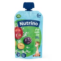 Nutrino pauč jabuka, šljiva i pirinač 100g