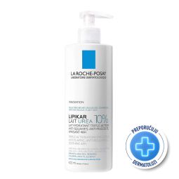 La Roche Posay Lipikar Lait 10% urea umirujuće hidratantno mleko za telo obogaćeno lipidima protiv perutanja 400 ml