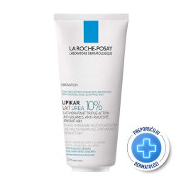 La Roche Posay Lipikar Lait 10% urea umirujuće hidratantno mleko za telo obogaćeno lipidima protiv perutanja 200 ml