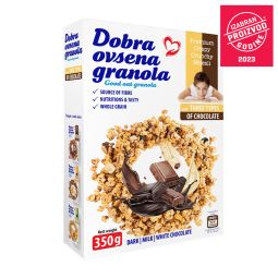 Dobra Ovsena granola musli sa 3 vrste čokolade 300g