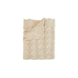 Bibs pleteno ćebe Wavy Ivory