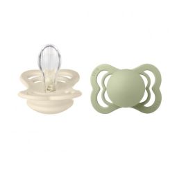 Bibs varalica Supreme silicone Sage & Ivory 6-18m