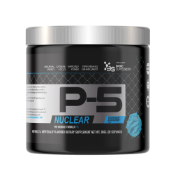 Basic P-5 Pre Workout Powder - Sour Blue Raspberry 300g