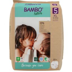 Bambo Nature Eco-Friendly pelene 5 (12-18 kg) papirno pakovanje 22 komada