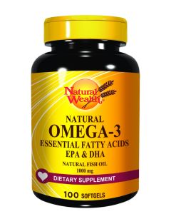 Natural Wealth Omega-3 1000mg 100 mekih kapsula