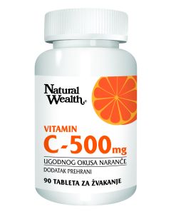 Natural Wealth Vitamin C 500 mg 90 tableta za žvakanje