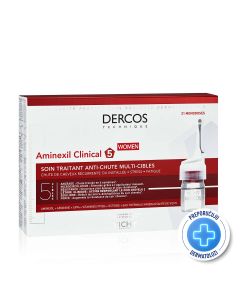 Vichy Dercos Aminexil Clinical 5 protiv opadanja kose za žene, 21 ampula