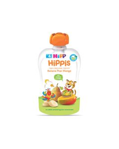 Hipp pouch banana, kruška, mango 100g