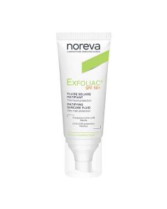 Noreva Exfoliac matirajući fluid za zaštitu od sunca spf 50+ 40 ml