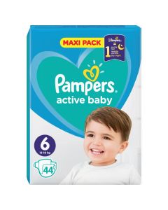 Pampers Active Baby VPP pelene, veličina 6 (13-18 kg), 44 komada