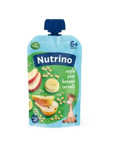 Nutrino Pire od voća - Jabuka, Kruška, Banana, Žitarice 190g