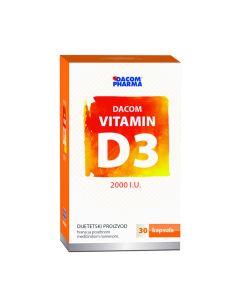 Vitamin D3 2000 IU, 30 kapsula