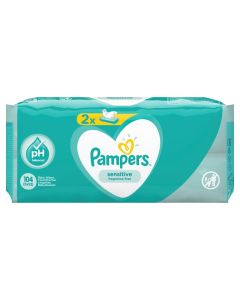 Pampers Sensitive, vlažne maramice, 2x52 komada