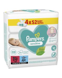 Pampers vlažne maramice Sensitiv 4x52 komada