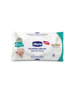 Chicco Delicate Vlažne maramice, 60 komada