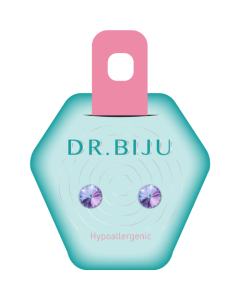 Dr.Biju minđuše 6.2MM Lila Krug