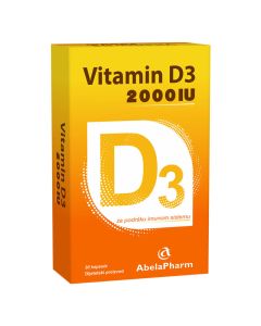 Vitamin D3 2000 IJ, 30 kapsula