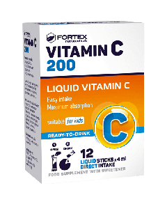 Fortex Vitamin C Liquid 200mg 12 kesica