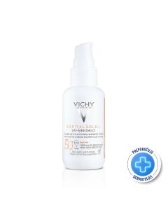 Vichy Capital Soleil UV Age Daily Tonirani Vodeni fluid protiv znakova fotostarenja SPF 50+, 40 ml