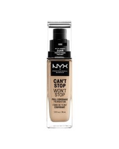 Mat tečni puder 24h NYX Professional Makeup Can't Stop Won't Stop 30ml Nude