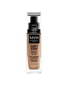 Mat tečni puder 24h NYX Professional Makeup Can't Stop Won't Stop 30ml Classic Tan