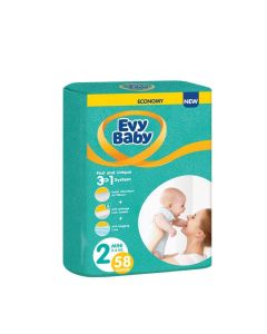 Evy Baby pelene twin 2 mini 3-6kg 3 u 1 58 komada