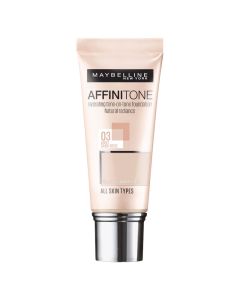 Maybelline New York Affinitone tečni puder 03 Light Sand Beige 30ml