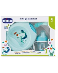 Chicco poklon set 6m+ pribor plavi