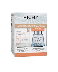 Vichy Capital Soleil UV-Age Daily Tonirani fluid SPF 50+, 40 ml + Mineral 89 Booster, 30 ml Gratis