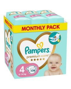 Pampers Monthly Pack Premium Care S4 9-14 kg 174 komada