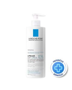 La Roche Posay Lipikar Lait 10% urea umirujuće hidratantno mleko za telo obogaćeno lipidima protiv perutanja 400 ml