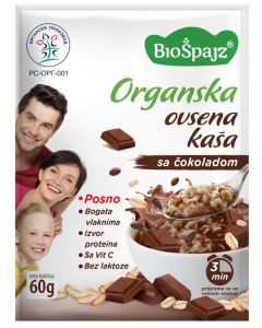 Bio Špajz Ovsena kaša sa čokoladom 60g