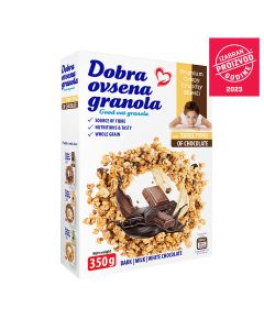 Dobra Ovsena granola musli sa 3 vrste čokolade 300g