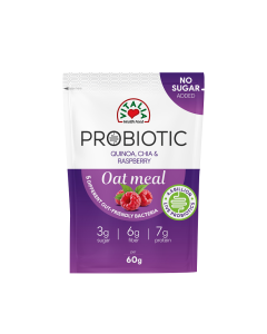 Vitalia Probiotic ovsena kaša, Kinoa, malina, čia, Bez dodatka šećera, 60g