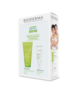 Bioderma Promo set Sebium gel moussant actif 200ml + Sebium Kerato+ gel-krem 30ml