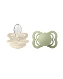 Bibs varalica Supreme Silicone Blush & Ivory 0-6m