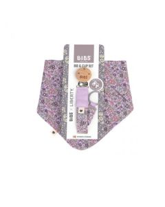 Bibs x liberty set portikla i lančić Chamomile Lawn Violet Sky