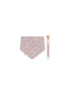 Bibs x liberty set portikla i lančić Eloise Blush